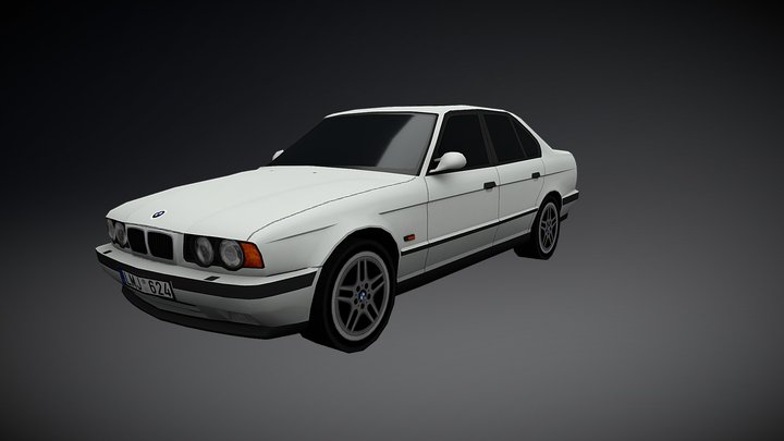 BMW E34 3D Model