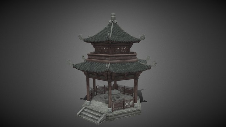 Pavilion Ancient architecture 3D Model