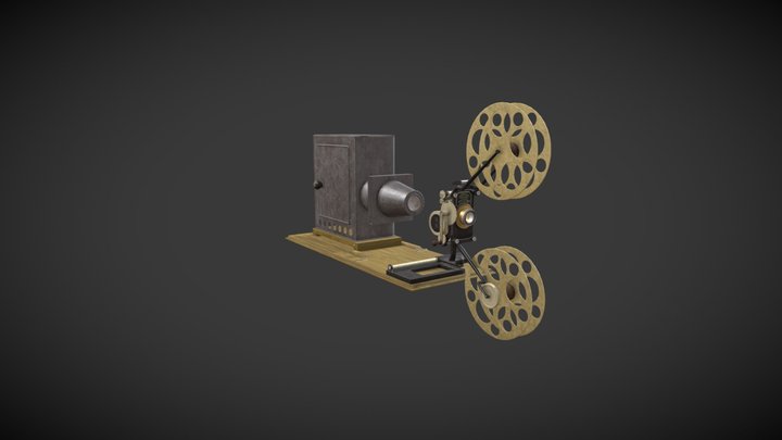 Edison Universal Projecting Kinetoscope 3D Model