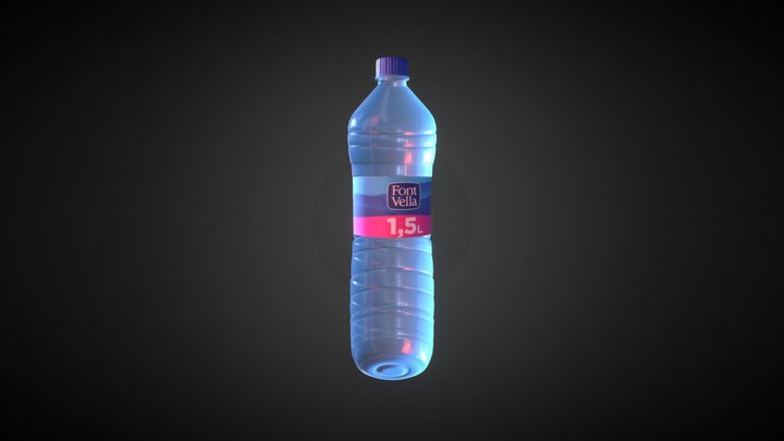 Water Bottle 3D Model 3D Model