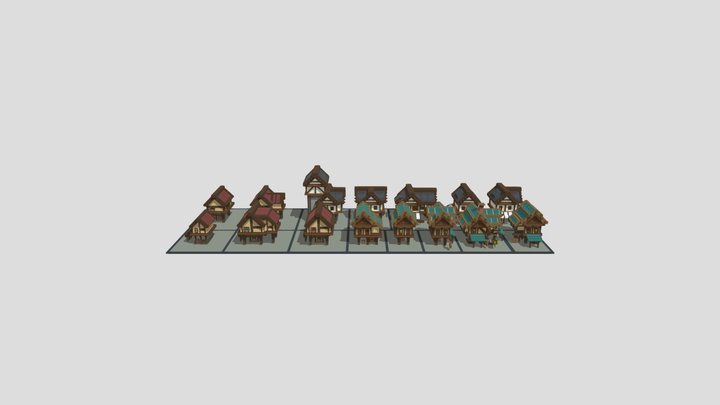 Houses Pack #5 3D Model