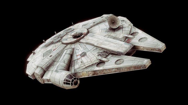 Star Wars - Millennium Falcon (1977) 3D Model