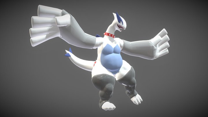 3DS - Pokédex 3D Pro - #249 Lugia - The Models Resource