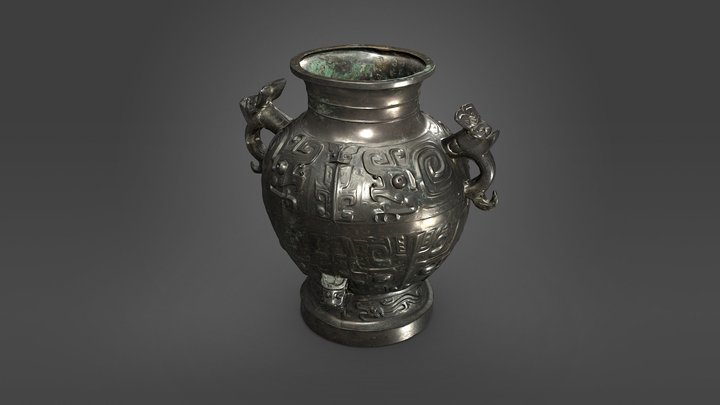 Lei vase without lid 3D Model