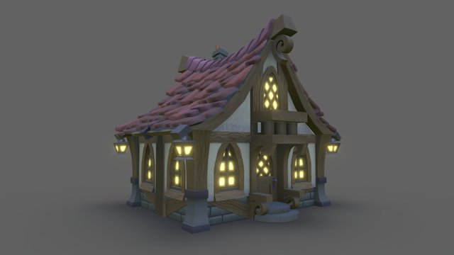 Spooky House 3D Model
