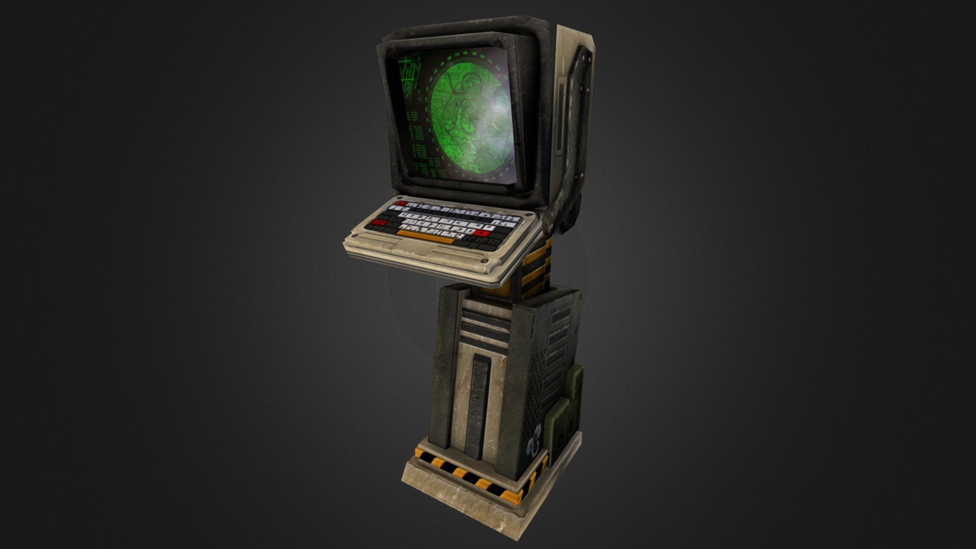 Computer Terminal 3D model by 3dMondra [c30bc0f] Sketchfab