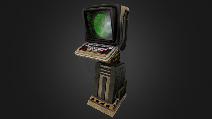 Computer Terminal 3D Model