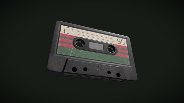 Old cassette tape 3D Model