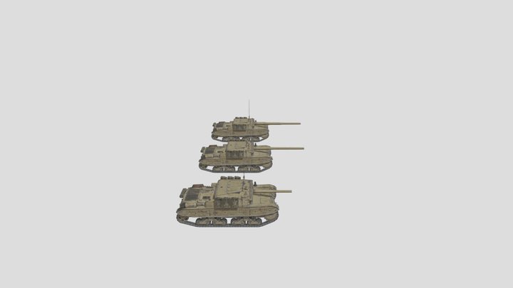Semovente M43 Bassotto 3D Model