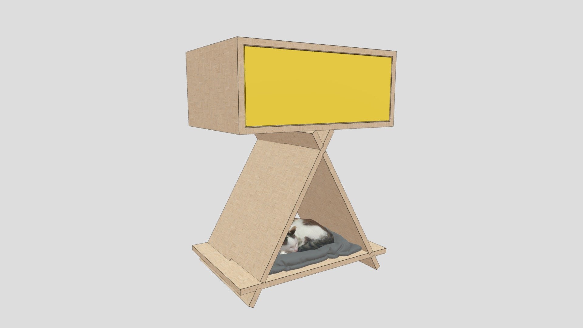 Mesa Cabeceira Cama de Gato