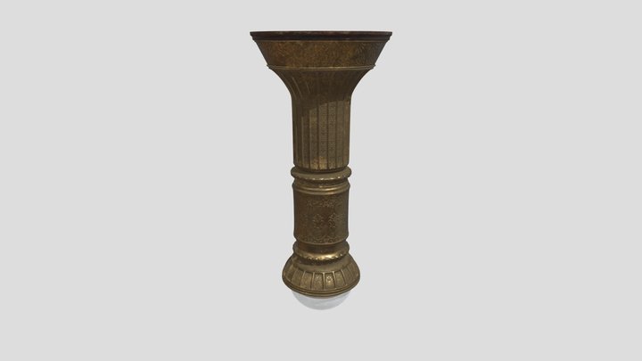 European carved chandelier 3D Model