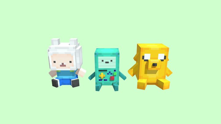 ADVENTURE TIME PLUSHIES 3D Model