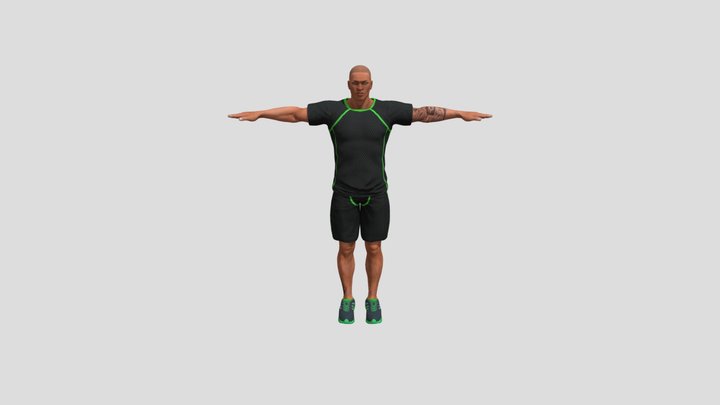 Male - Sport Outfit 3D Model