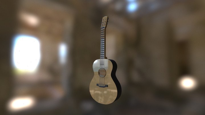 Classic Guitar 3D Model