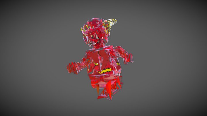The Flash - LEGO 3D Model 3D Model