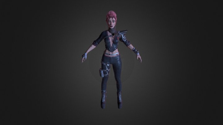 SF Female Character 3D Model