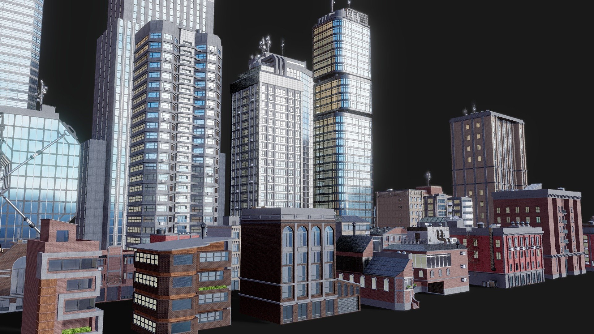 City Buildings - Asset pack