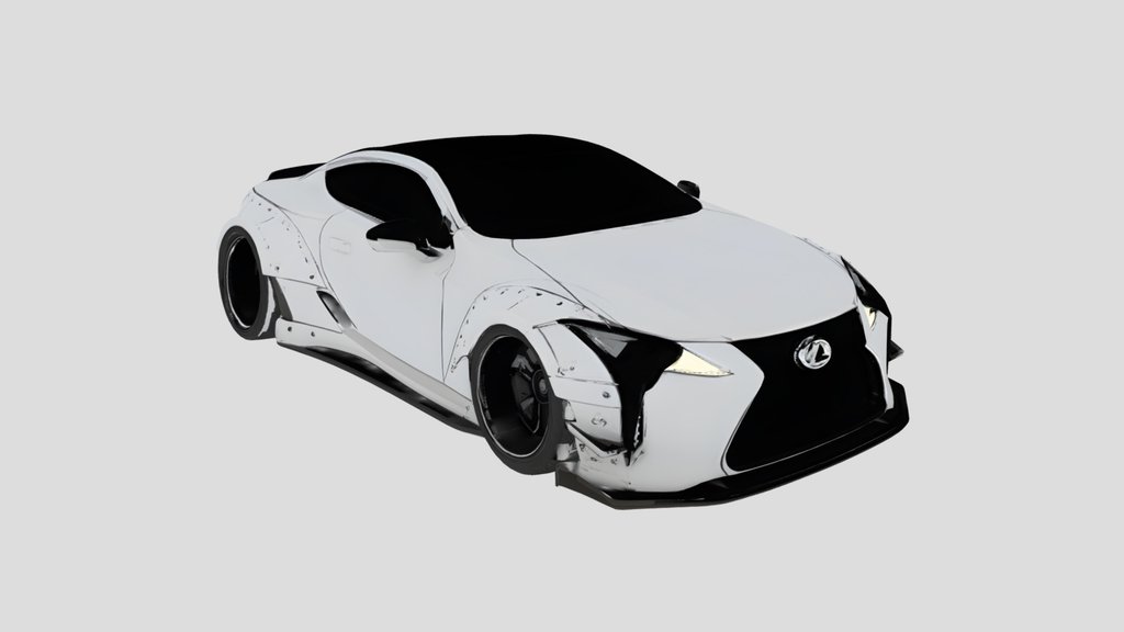 Lexus LC500 Liberty Walk Style Wide Body Kit