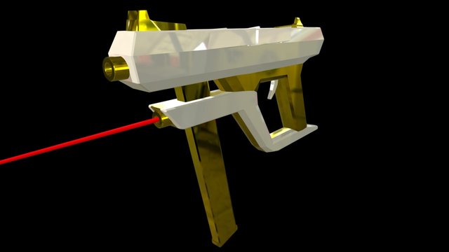 Golden-Gun 3D Model