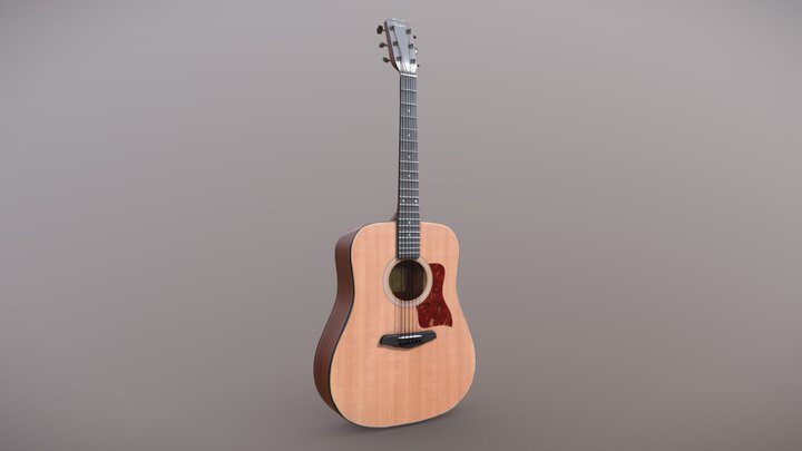 Taylor Acoustic Guitar 3D Model