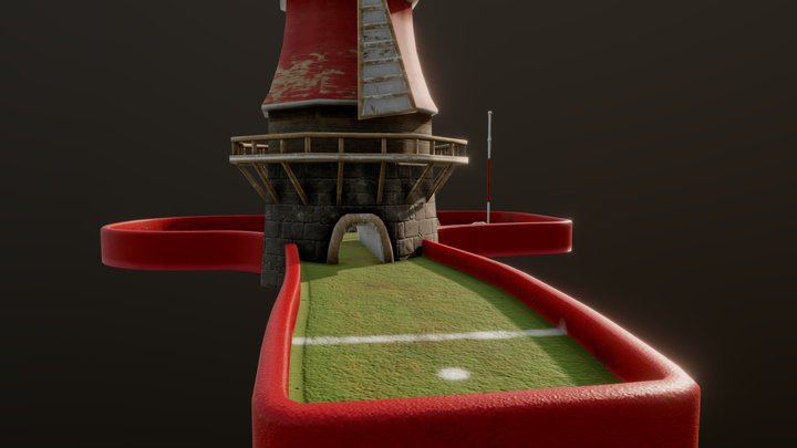 Mini Golf Course 3D Model