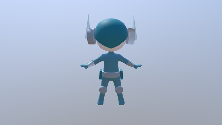 Grover Cartoon Character (2) 3D Model