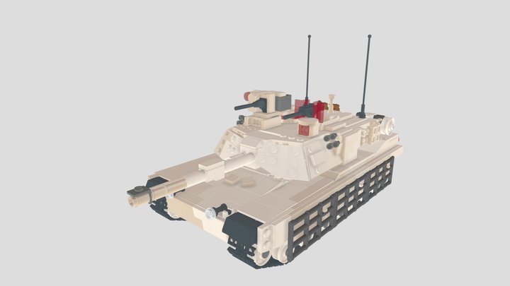 M1A2 Abrams (lego-moc) 3D Model