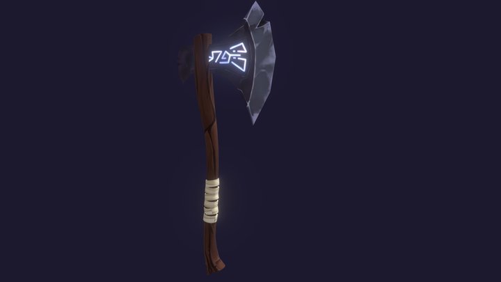 Finished Axe 3D Model