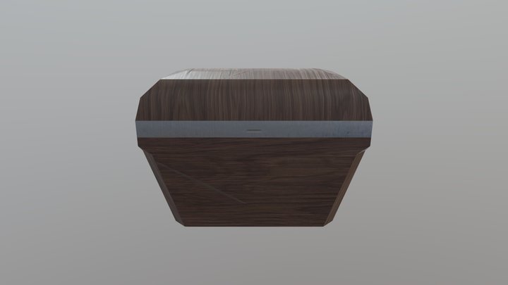 High To Low Poly Chest 3D Model