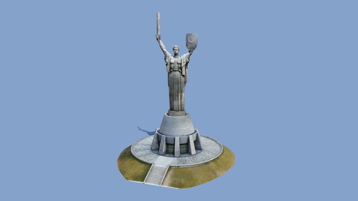 The Motherland Monument - Kyiv, Ukraine 3D Model