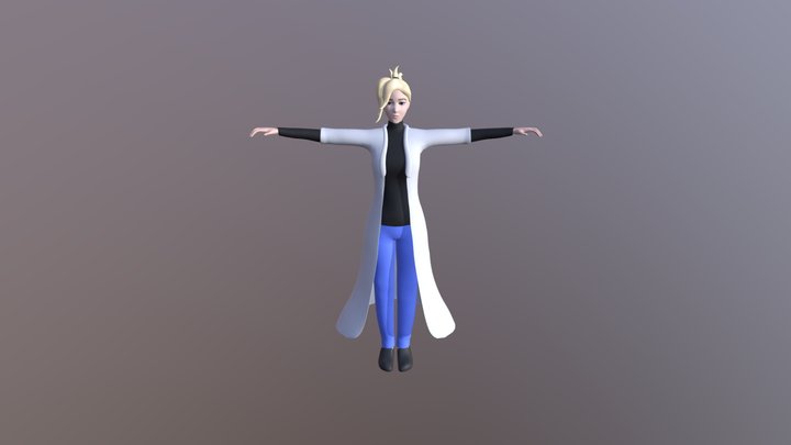 Mercy low poly low texture 3D Model
