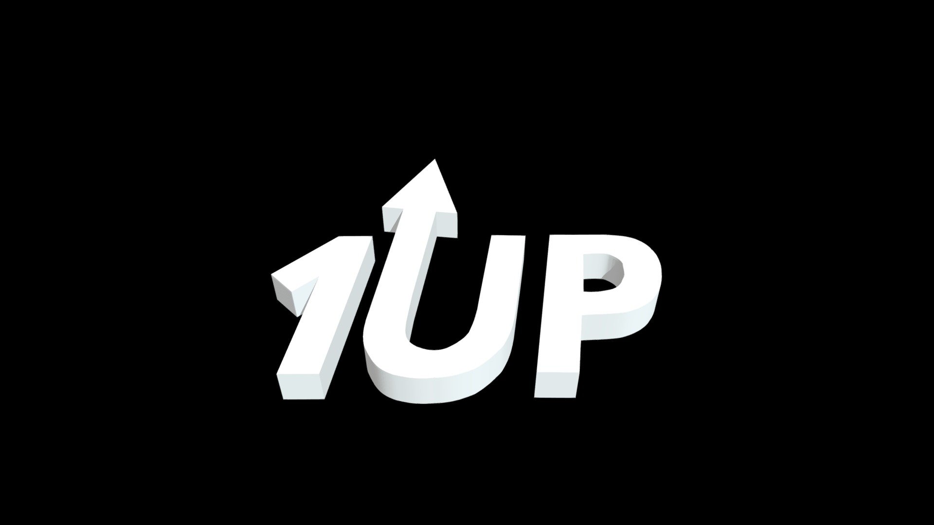 1UP Logo - 3D model by BLUEPR0 [c32086b] - Sketchfab