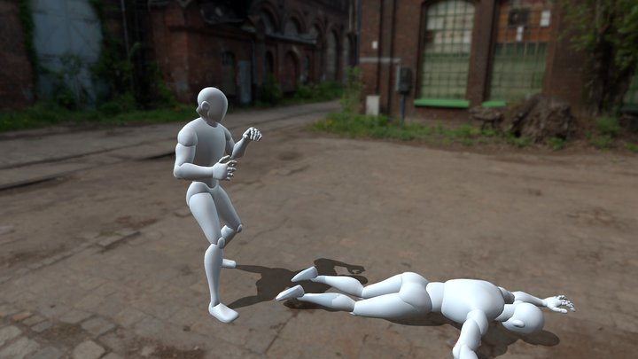 Punch drunk flips. 3D Model