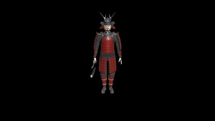 Samurai Finished 3D Model