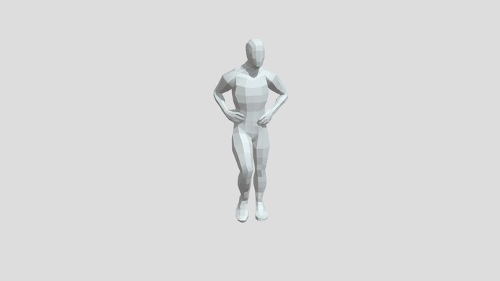 Walk Cycle 3D Model