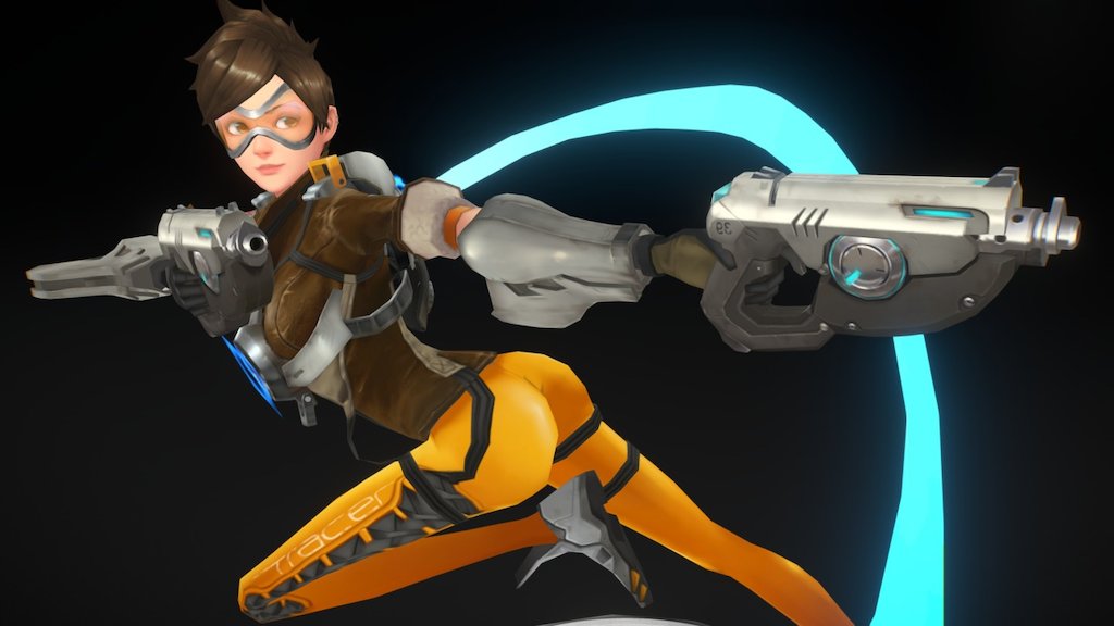 Overwatch Tracer 3d Model By Jamoo106 [c321b89] Sketchfab