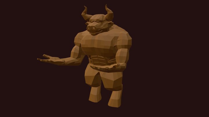 Minotaur Character Model 3D Model