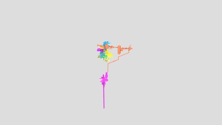 SystemShock2 All Maps Colored 3D Model