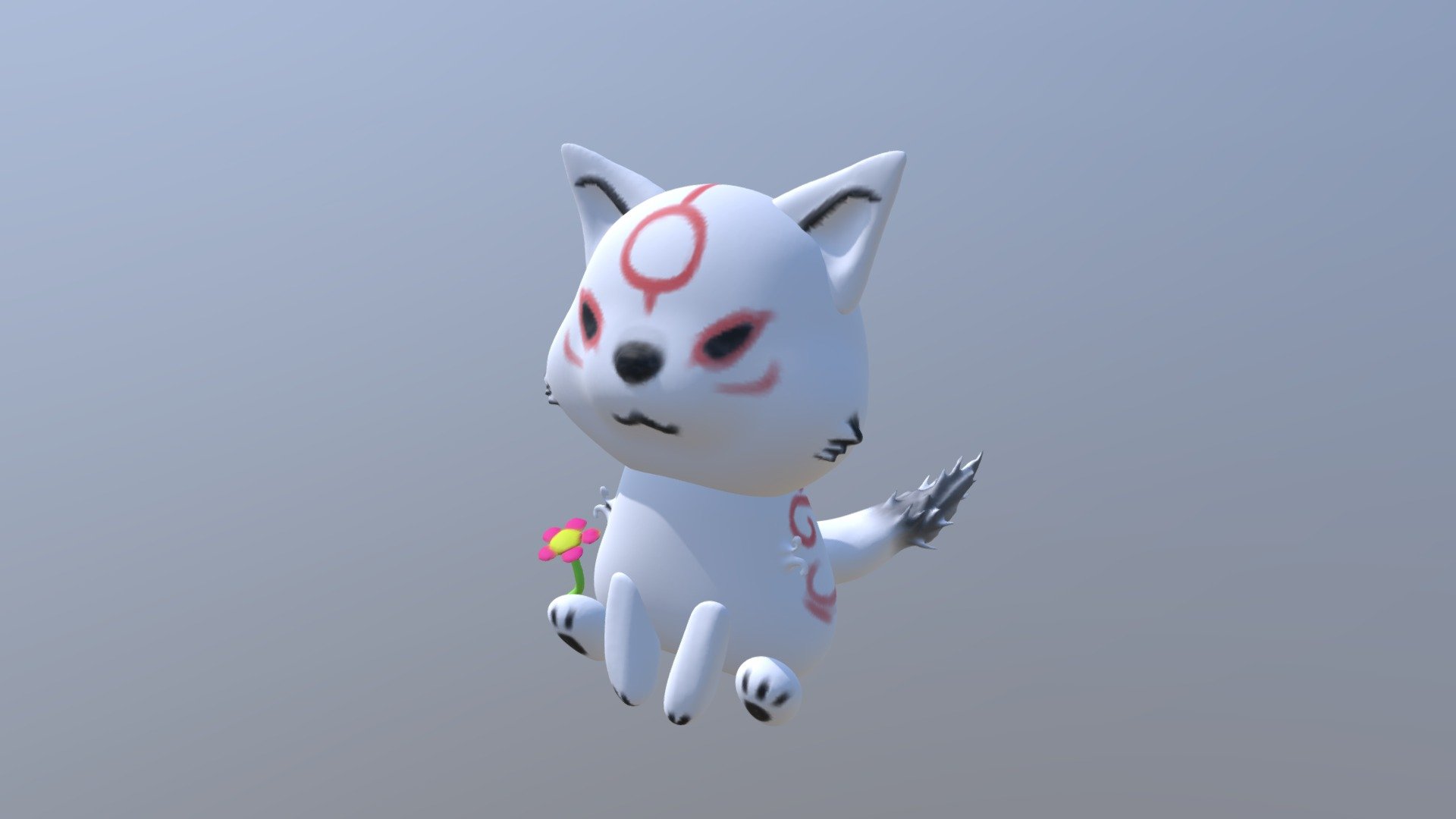 Okami - 3D model by lwhgamer [c32280d] - Sketchfab