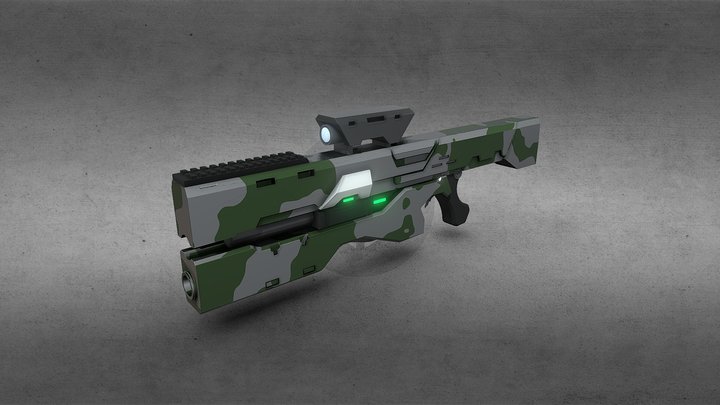Energy Rifle 3D Model