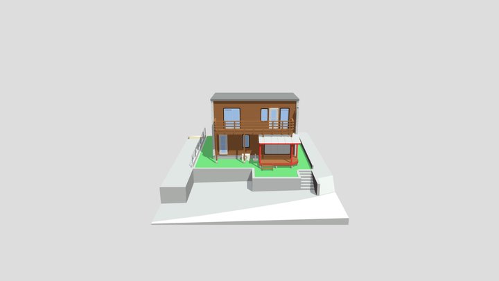 Wooddeck 0012 3D Model