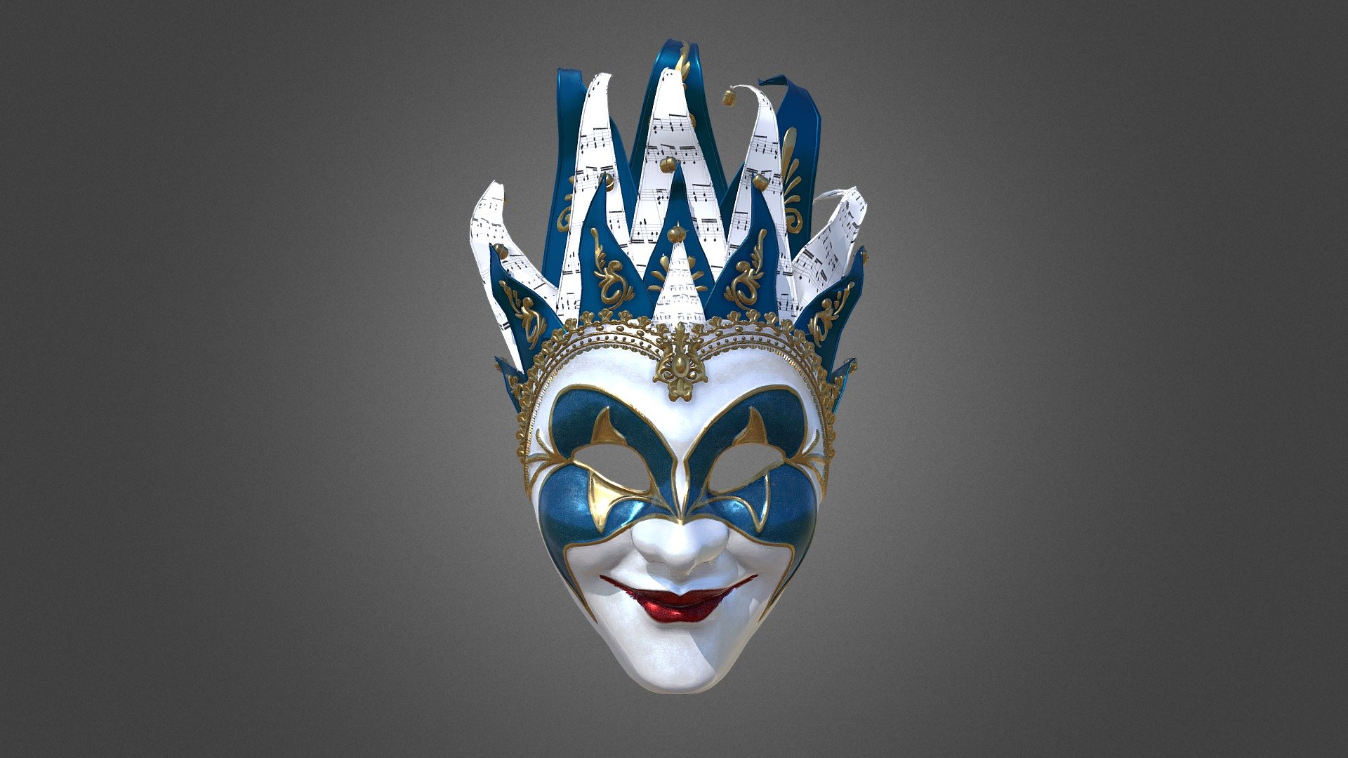 protest Tid Seaport Venetian Carnival Mask - The Joker - Buy Royalty Free 3D model by Elephai  (@elephai) [c3239e2]