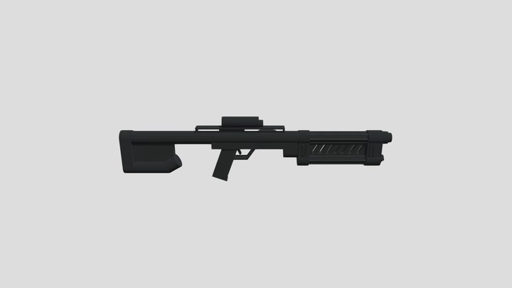 E-22 Blaster Rifle 3D Model