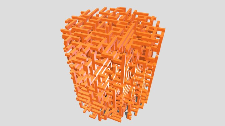 Cylindrical Maze 3D Model