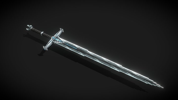 Saphire Claw | Sword | Minecraft 3D Model