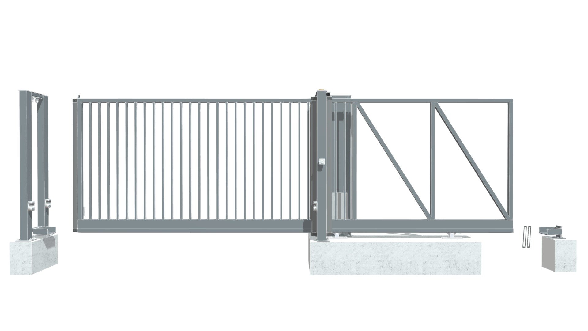Portail Autoportant KILIMANDJARO COLLECTIF Barre — Sketchfab embed 3D viewer