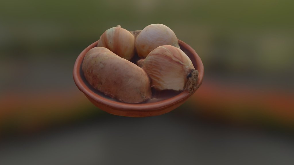 onions and potatoes photogrammetry