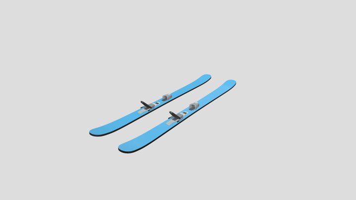 Skis 3D Model