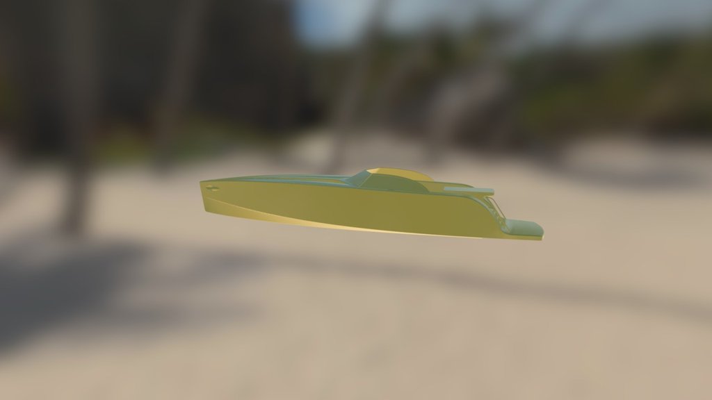Yacht Hull For Print - 3D model by AxiomDesign [c3275c1] - Sketchfab
