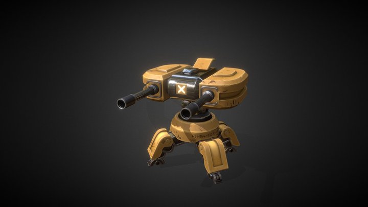 Turret 3D 3D Model